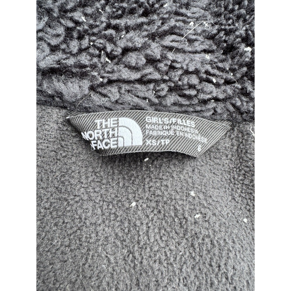 The North Face Girls XS (6) Black Hooded Puffer Jacket 600 Fill Down Full Zip - Picture 4 of 8